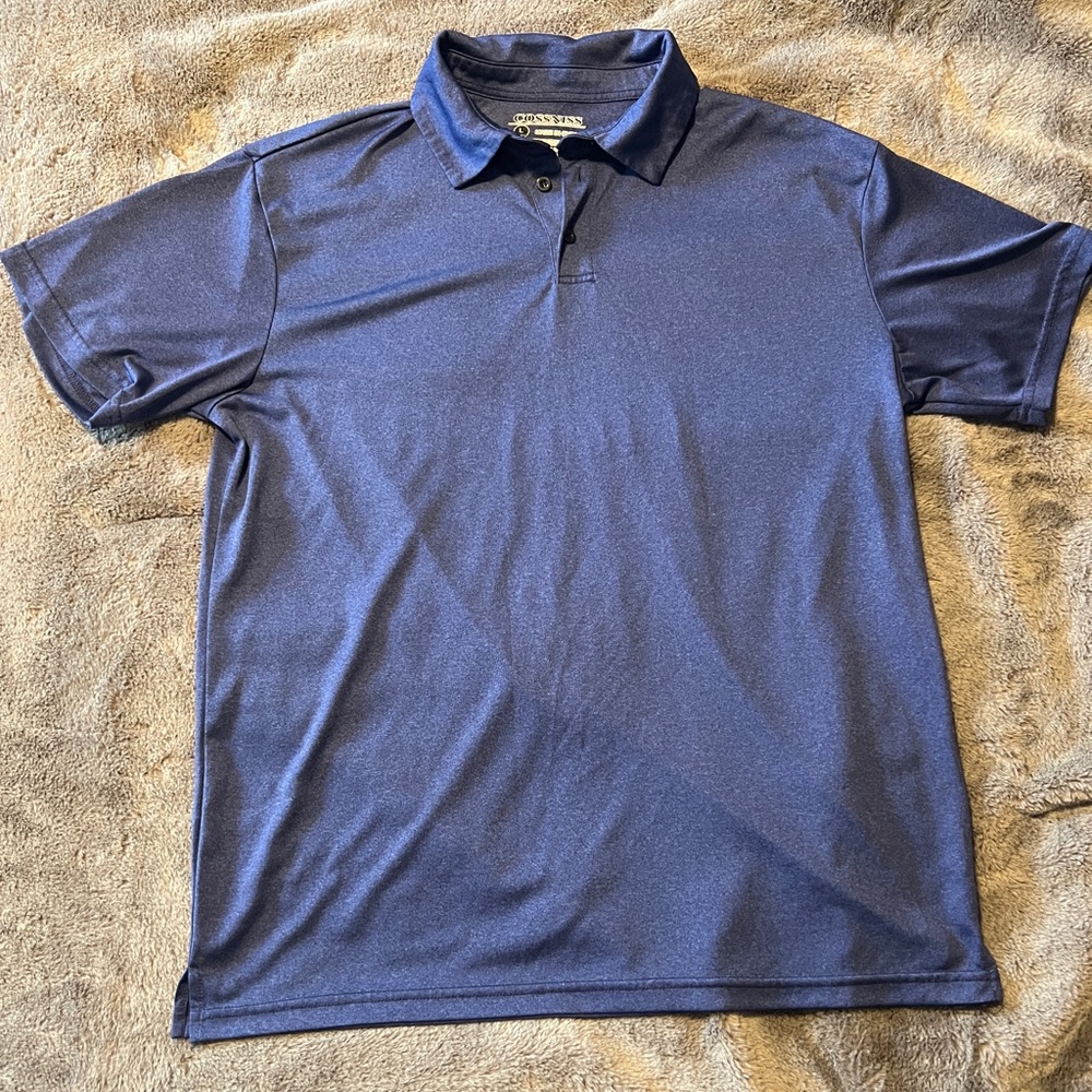 Men’s Polo Golf Shirt Short Sleeve Collared Size L
